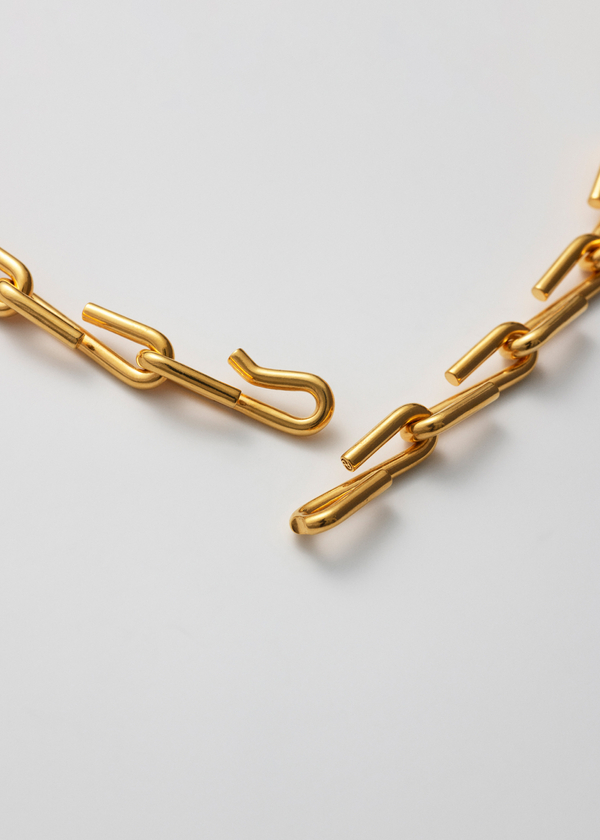 ■VINTAGE HOLLYWOOD■ Twist Leaf Chain Necklace VH2379NE007B Sc46a3407590c4e43a162f82b543ea