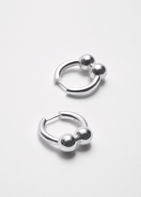 ALL BLUES PEARL EARRING TWO ピアス 片耳 JKPT STORE / PEARL EARRING TWO 101730 POLISHED SILVER (SINGLE)