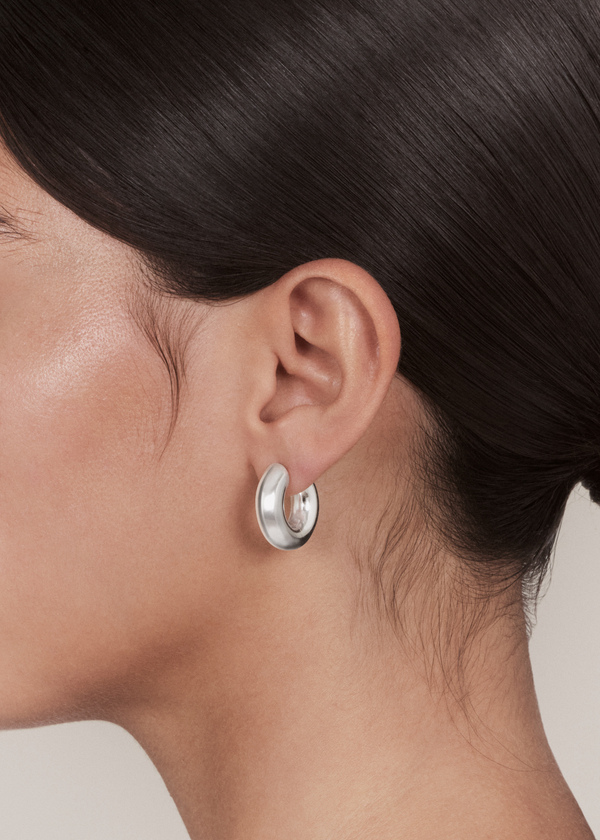 Disc earrings large