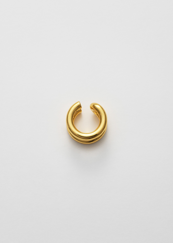 ALL BLUES☆Almost thin Polished gold イヤーカフ Straw ear cuff