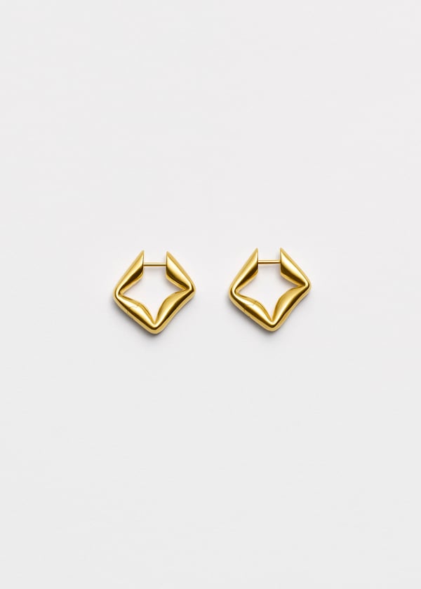 All Blues Straw earring small Gold ピアス Straw earrings small