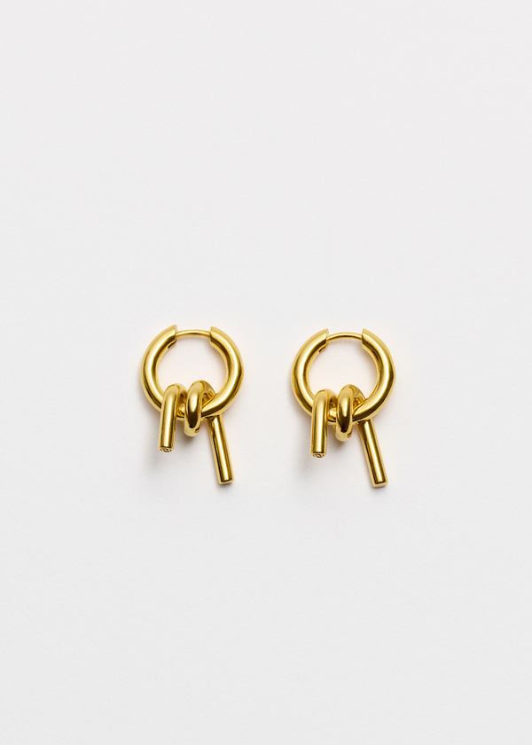 Straw earrings small