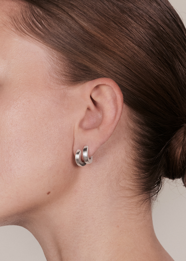 Square earrings small